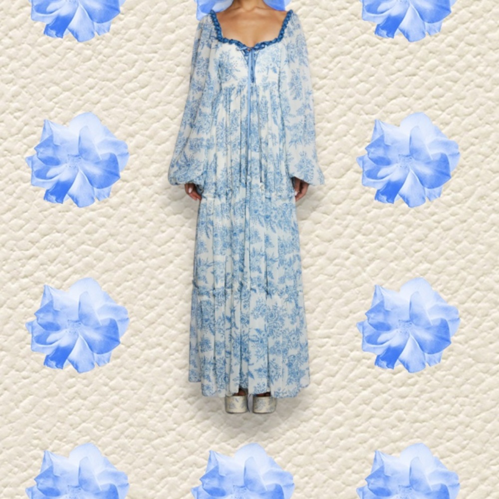 NWT Dolls Kill Sugar Thrillz Holding Court Maxi Dress